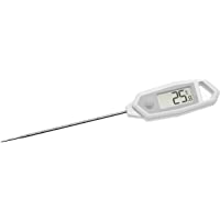 TFA Dostmann Termómetro digital 30.1064.02.K con certificado de fábrica- sensor de acero inoxidable- impermeable…